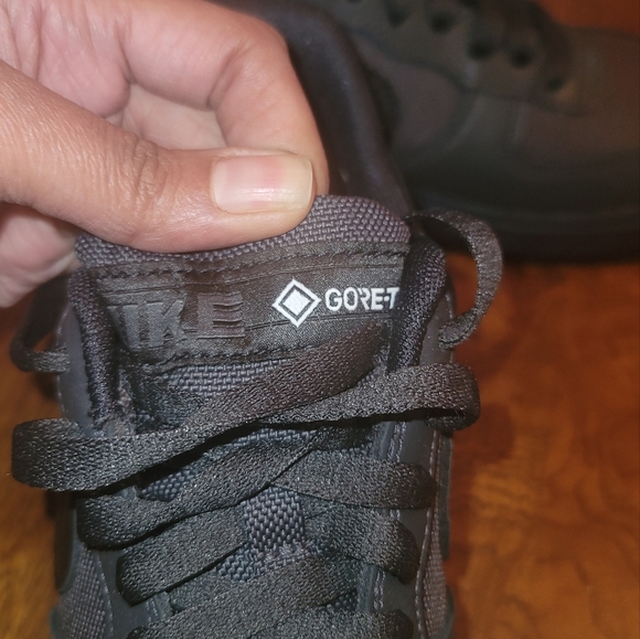 Nike Air Force 1 Gore-Tex All Black Anthracite Leather/Fabric CT2858-001 - Picture 7 of 15
